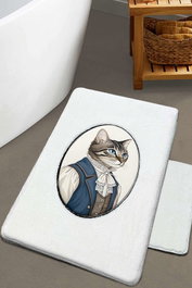 Mijölnir Juego de alfombrillas de baño Modcat - Ecru (2 piezas)